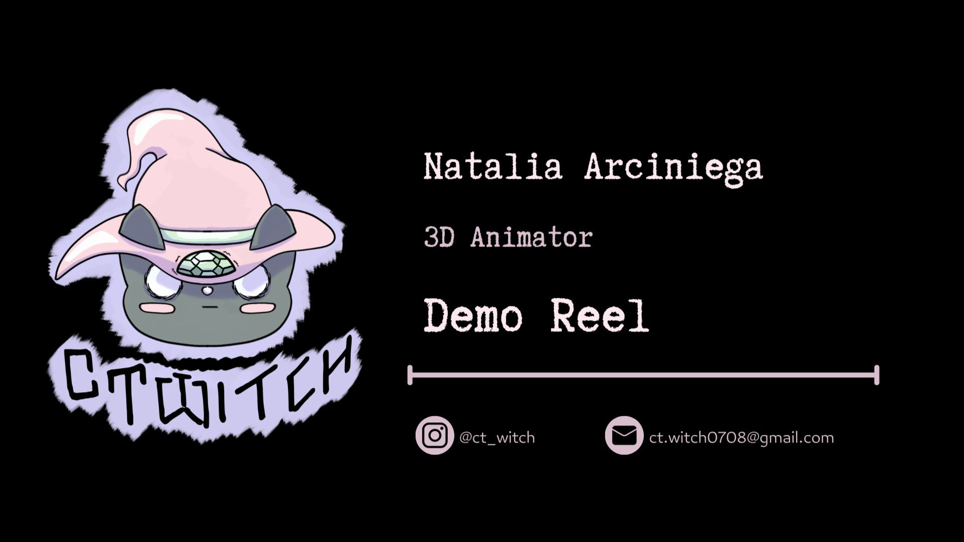 3D Animation Demo Reel